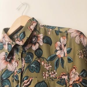 Floral Button Down Blouse Ralph Lauren